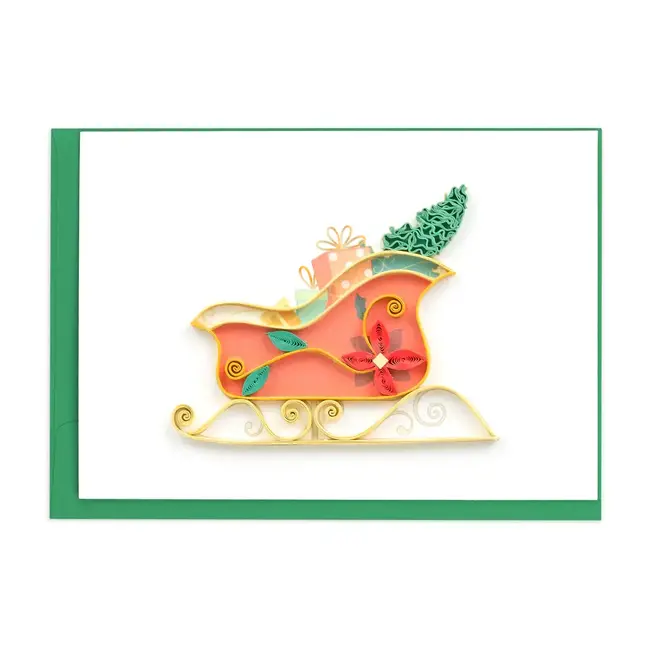 Mini Quilled Card - Christmas Sleigh