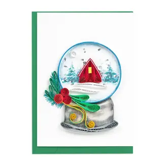 Vietnam Mini Quilled Card - Snow Globe