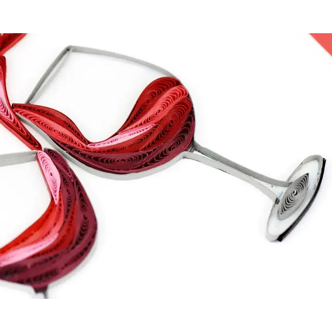 Quilling Card - A Toast to Love