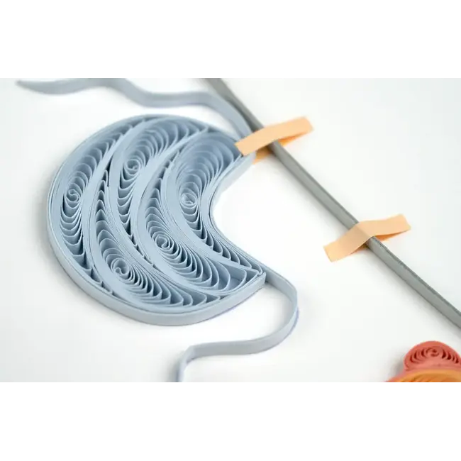 Quilled Card - Baby Clothesline