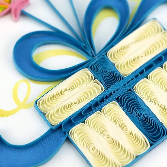 Quilled Card - Birthday Balloon Surprise