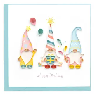Vietnam Quilled Card - Birthday Gnomes