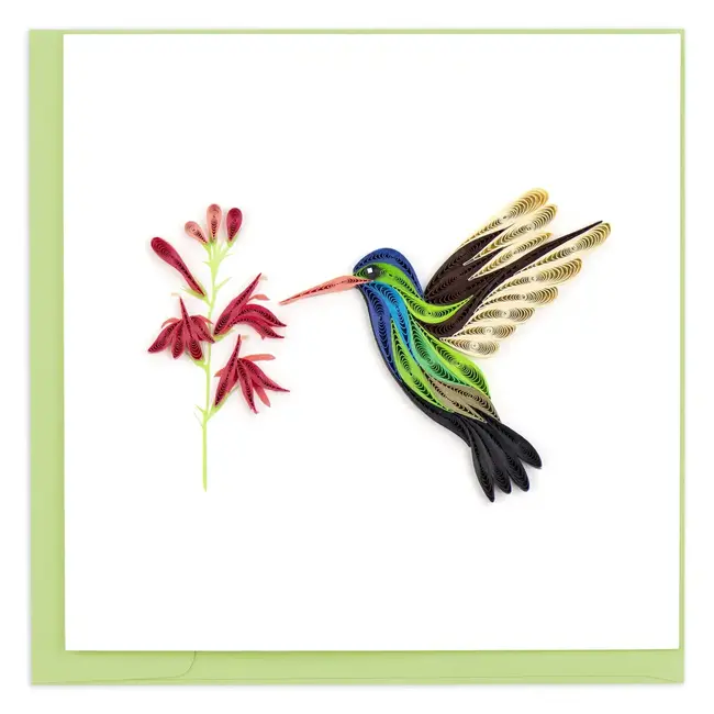 Quilled Card - Broad-Billed Hummingbird
