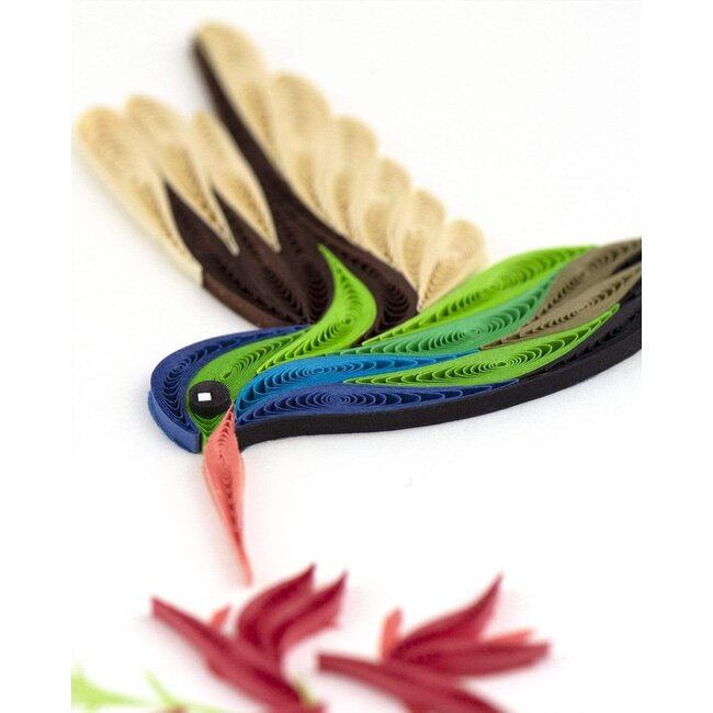 Quilling Card - Broad-Billed Hummingbird