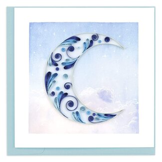 Vietnam Quilling Card - Crescent Moon