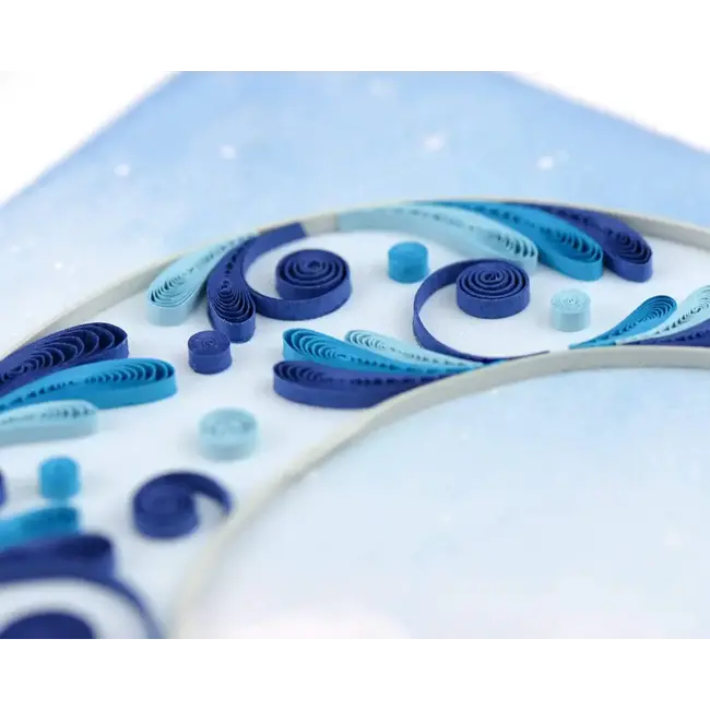 Quilled Card - Crescent Moon