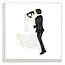 Quilling Card - Dancing Bride & Groom