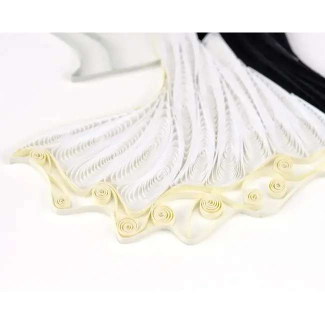 Quilling Card - Dancing Bride & Groom