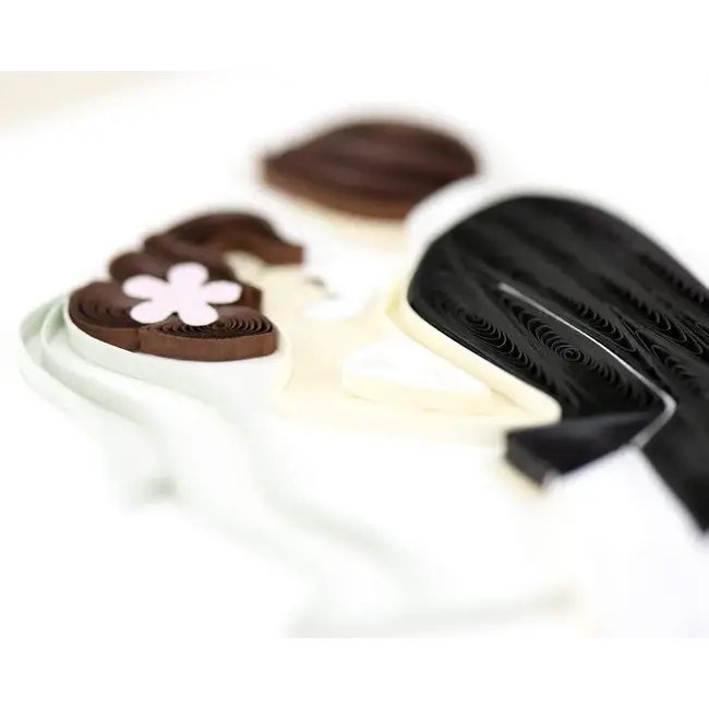 Quilling Card - Dancing Bride & Groom