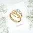 Quilled Card - Gold Wedding Rings