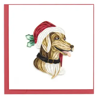 Vietnam Quilled Card - Holiday Dog Vietnam Quilled Card - Holiday Dog