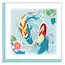 Quilled Card - Koi Fish Pond