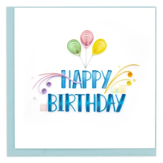 Quilled Card - Nouveau Birthday
