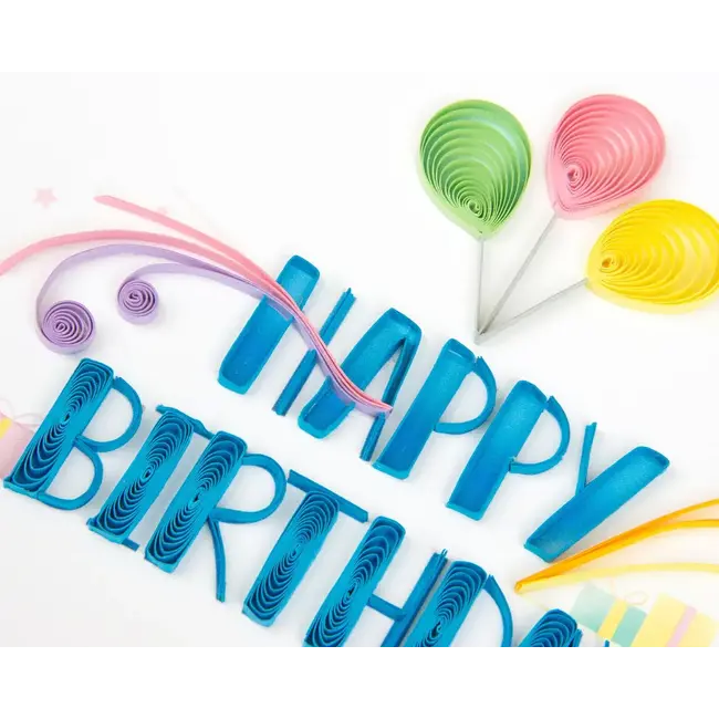 Quilled Card - Nouveau Birthday