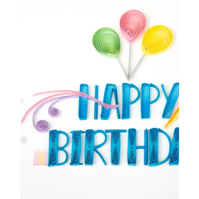 Quilling Card - Nouveau Birthday