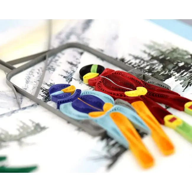Quilled Card - Ski Lift