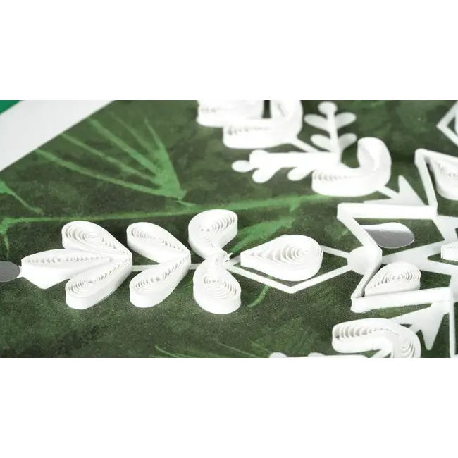 Quilled Card - Snowflake On Pine