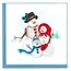Vietnam Quilling Card - Snowman Family