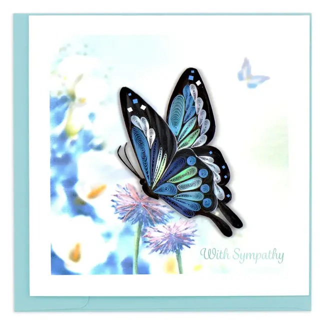 Quilled Card - Sympathy Butterfly