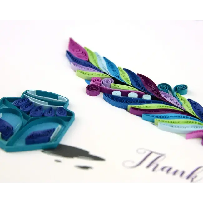 Quilling Card - Thank You Quill & Ink