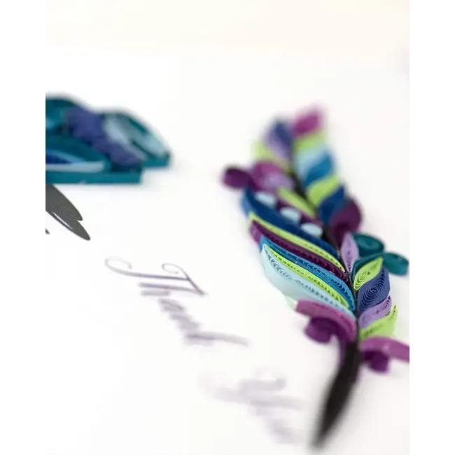 Quilled Card - Thank You Quill & Ink