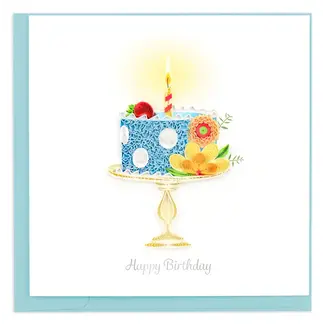 Vietnam Quilling Card - Whimsical Birthday Cake