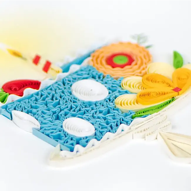 Quilled Card - Whimsical Birthday Cake