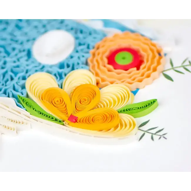 Quilling Card - Whimsical Birthday Cake
