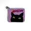 Nepal Coin Purse - Felt Cat's Meow Purple