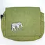 Cotton Elephant Messenger Bag