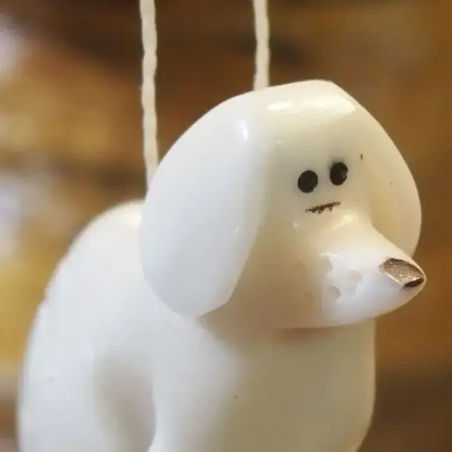 Tagua Ornament - Dog