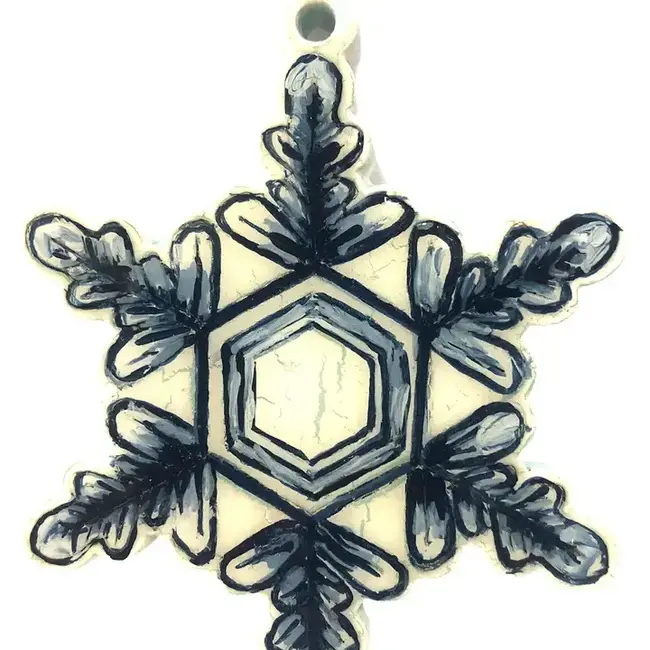 Crackle Ornament - Snow Flakes