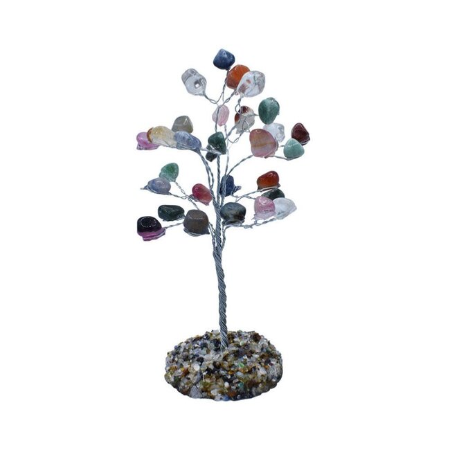 Mixed Gemstone Crystal Tree
