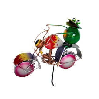 Indonesia Motorcycle Frog Metal Sculpture