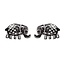 Elephant Stud Earrings