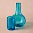 Bahr Blue Handblown Glass Carafe & Cup Set