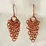 Chile Alma Copper Waterfall Drop Earrings