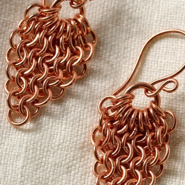 Alma Copper Waterfall Drop Earrings