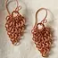 Alma Copper Waterfall Drop Earrings