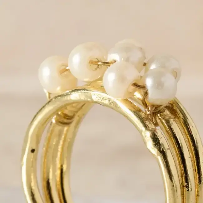 Anek Pearl Bead Ring