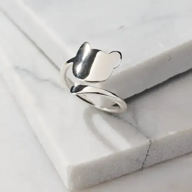 Cat Tails Sterling Silver Ring