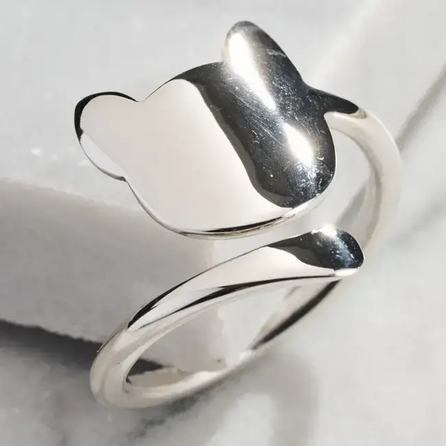 Cat Tails Sterling Silver Ring