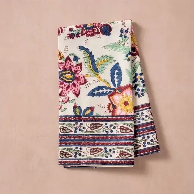 Zaina Floral Blockprint Napkin