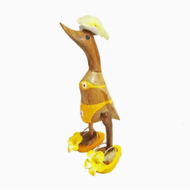 Bamboo Root Duck Sculpture