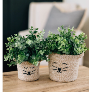 Bangladesh Cat Face Jute Basket