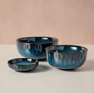 Vietnam Bowl - Canh Drip Glaze