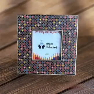 India Photo Frame - Pencil Crayon