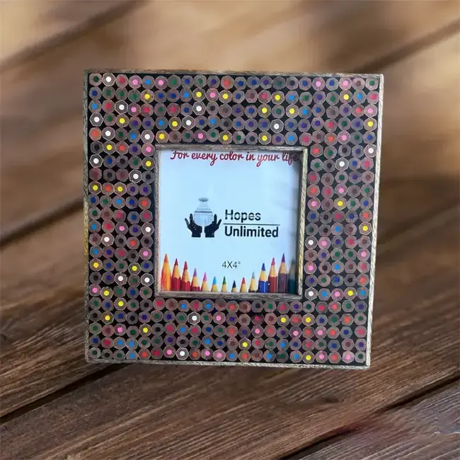 Pencil Crayon Photo Frame