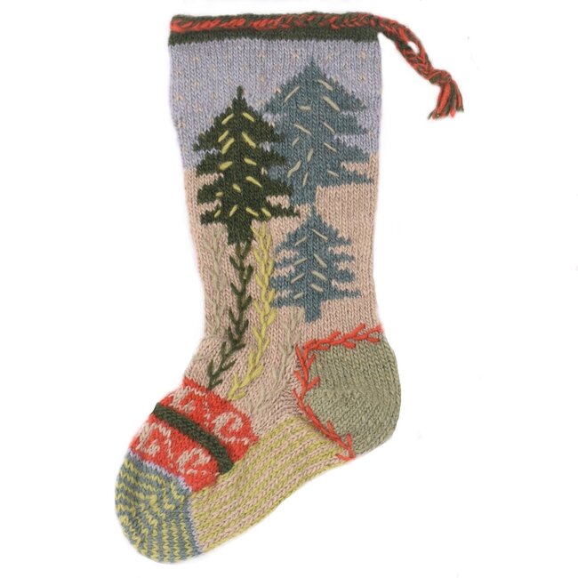 Knit Wool Christmas Stocking
