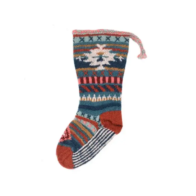 Knit Wool Christmas Stocking